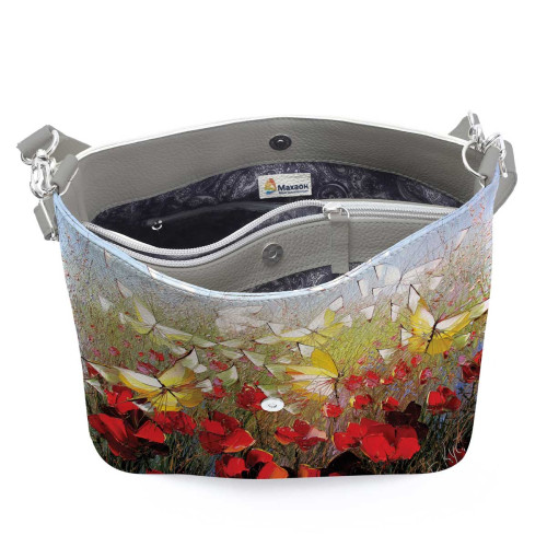 Сумка на плечо BG12 «Полет над маковым полем»