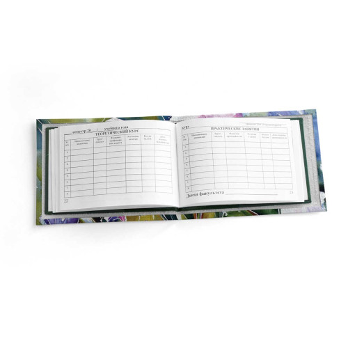 Обложка для зачетной книжки ZTK1 «Irisy akvarel»