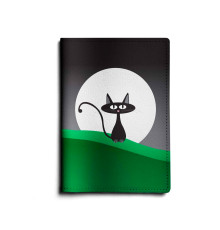 Обложка для паспорта, PAS1 «Кот с луной»