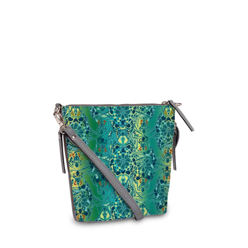 Сумка кросс-боди BAG8 «Мозаика оливковая»