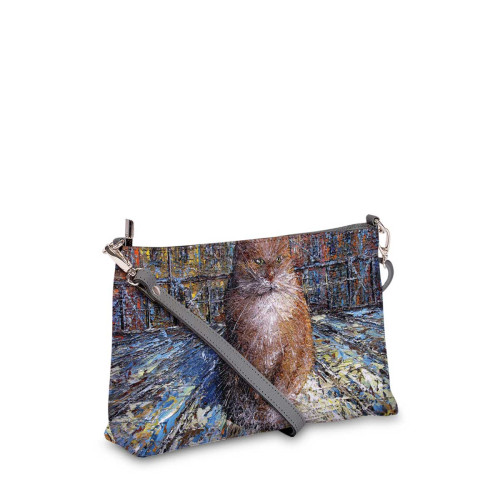 Сумка шолдер, BAG3 «Рыжий кот»