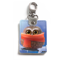 Брелок (Прямоугольный ) TRI1 «Owl in scarf»
