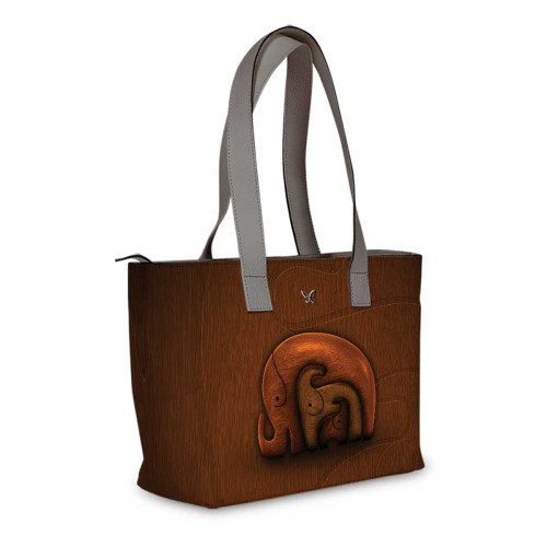Сумка тоут, BAG2 «Деревянные слоны»