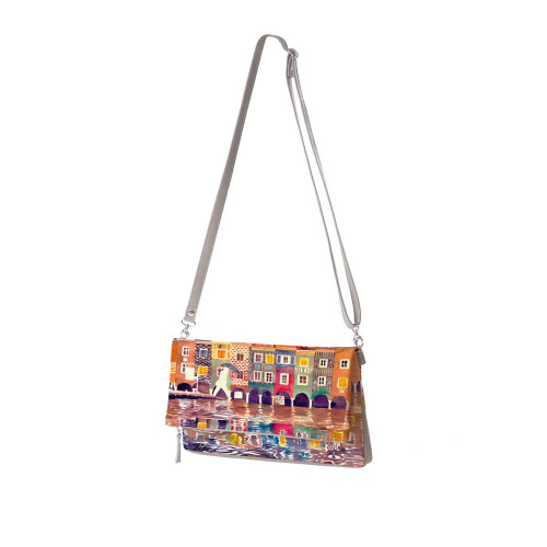 Клатч, кросс-боди KHL3 «The city watercolor»