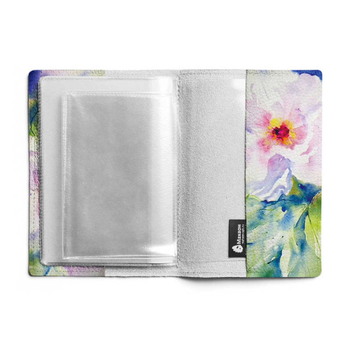 Обложка для автодокументов, AUT1 «Two peonies»