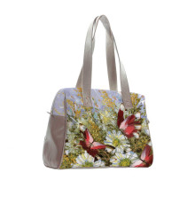Сумка на плечо BAG5 «Бабочки и цветы»