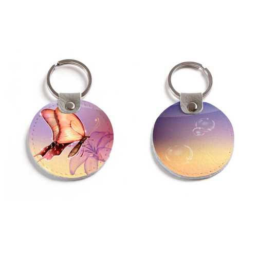 Брелок (Круглый) TRI4 «Бабочка 6»