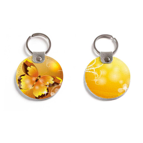 Брелок (Круглый) TRI4 «Бабочка 8»