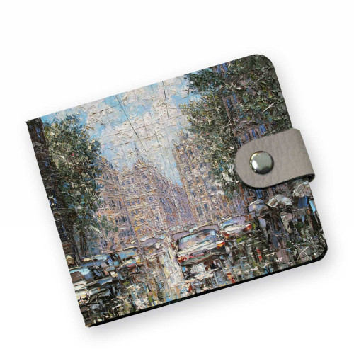 Кошелек мини PRS8 «Дождь и солнце в Петербурге»