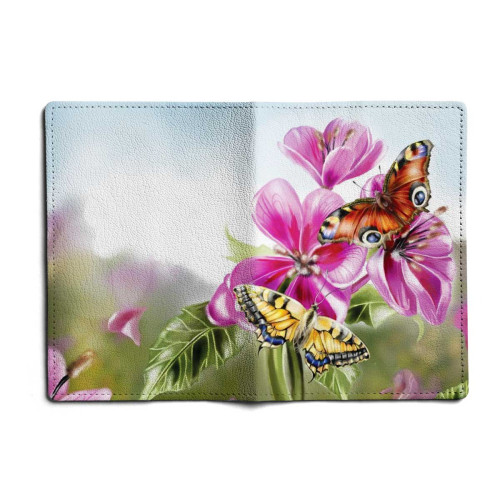 Обложка для автодокументов, AUT1 «Бабочки большие»