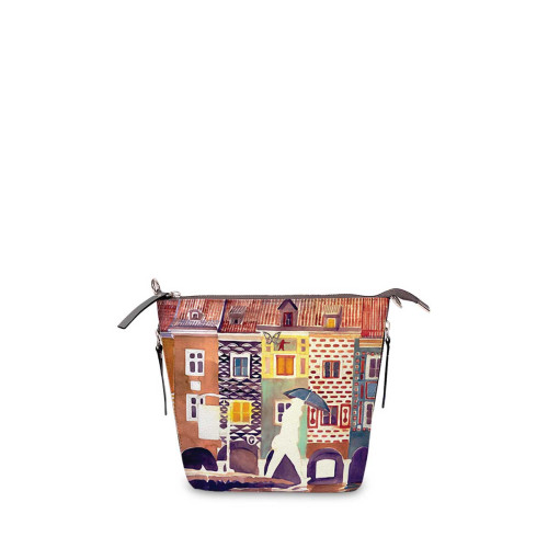Сумка кросс-боди BAG8 «The city watercolor»