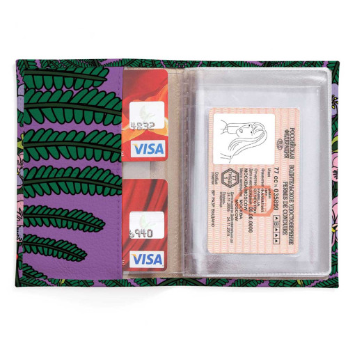 Обложка для автодокументов, AUT2 «Анютины глазки»