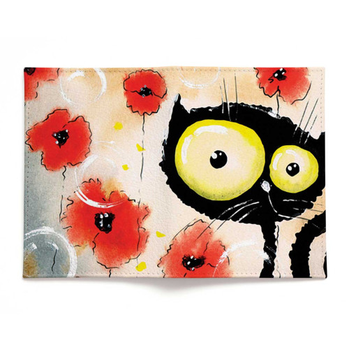 Обложка для автодокументов, AUT2 «Flower cat»