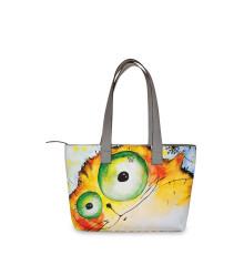 Сумка тоут, BAG2 «Crazy cat»