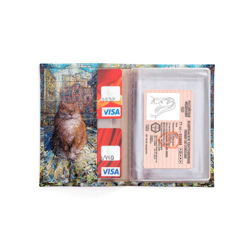 Обложка для автодокументов, AUT2 «Рыжий кот»