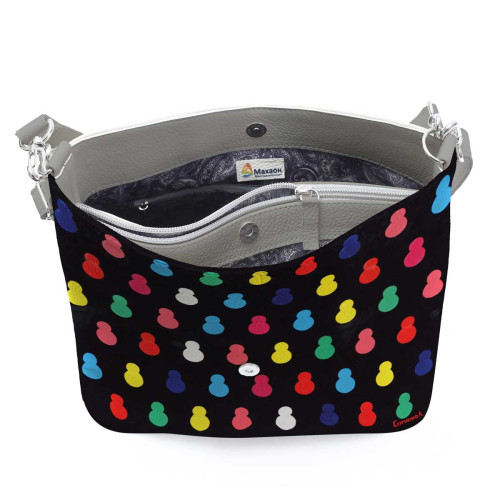 Сумка на плечо BG12 «Черные матрешки»