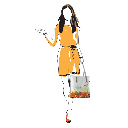 Сумка тоут BAG9 «Маки»