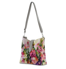 Сумка на плечо BG12 «Watercolor flowers in vase»