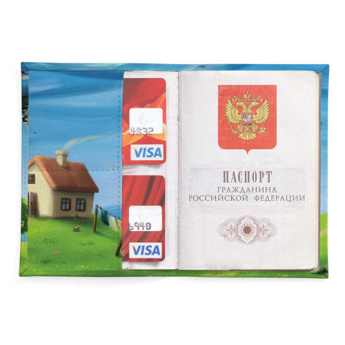 Обложка для паспорта, PAS2 «Green hills»