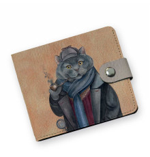 Кошелек мини PRS8 «Шерлок кот»
