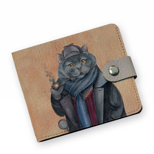 Кошелек мини PRS8 «Шерлок кот»