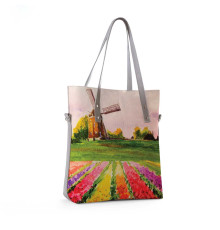 Сумка тоут BAG9 «Поля тюльпанов Голландия»