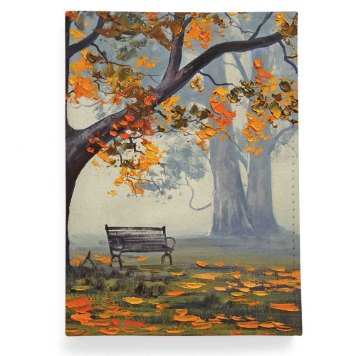 Обложка для автодокументов, AUT2 «Autumn bench»