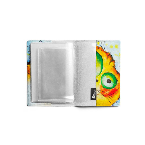 Обложка для паспорта, PAS1 «Crazy cat»