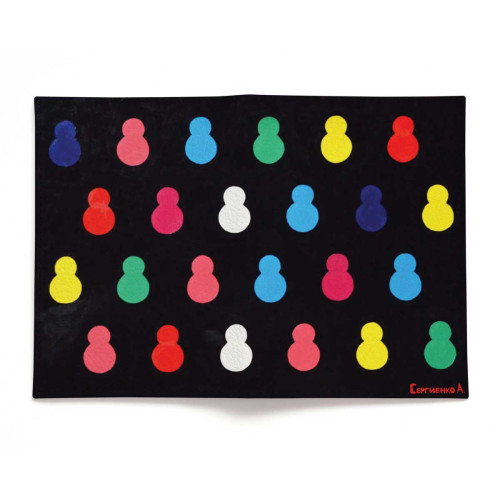 Обложка для паспорта, PAS2 «Черные матрешки»