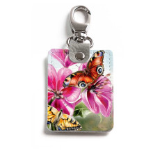 Брелок (Прямоугольный ) TRI1 «Бабочки большие»