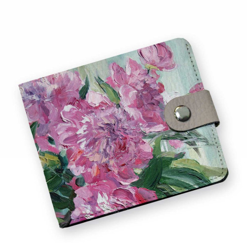 Кошелек мини PRS8 «Пионы 2»