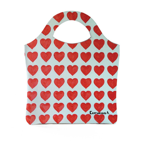 Сумка тоут BAG4 «Сердечки»
