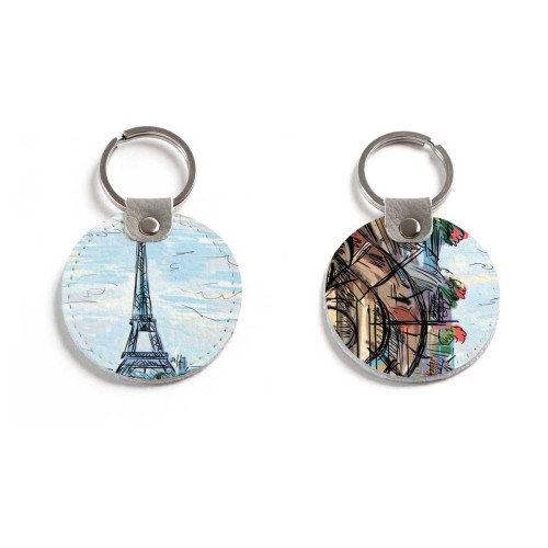 Брелок (Круглый) TRI4 «Eiffel tower»