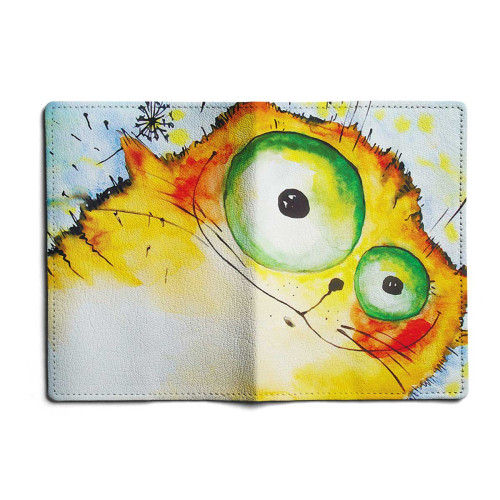 Обложка для автодокументов, AUT1 «Crazy cat»