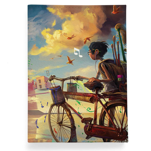 Обложка для автодокументов, AUT2 «Мальчик и велосипед»