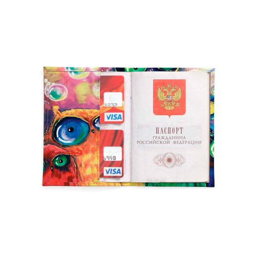 Обложка для автодокументов, AUT2 «Many owls»