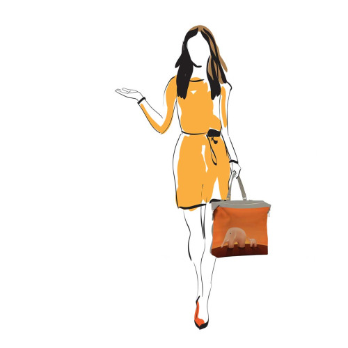 Рюкзак BKP4 «Слоны оранжевые»