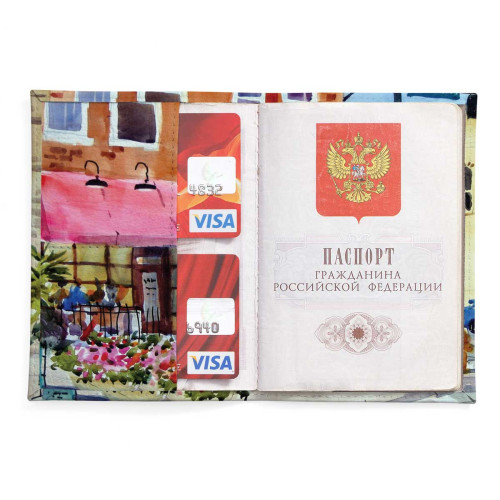 Обложка для паспорта, PAS2 «Coffee shop»