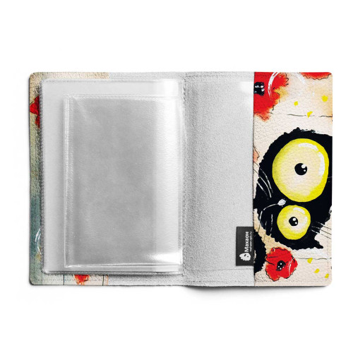 Обложка для автодокументов, AUT1 «Flower cat»