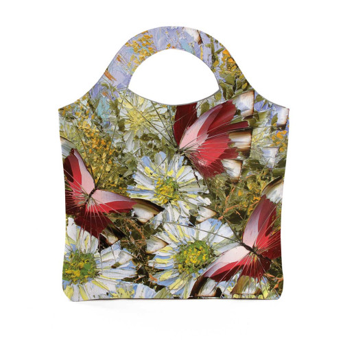 Сумка тоут BAG4 «Бабочки и цветы»