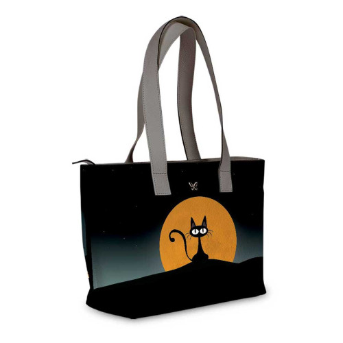 Сумка тоут, BAG2 «Кот с луной»
