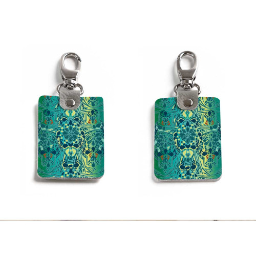 Брелок (Прямоугольный ) TRI1 «Мозаика оливковая»