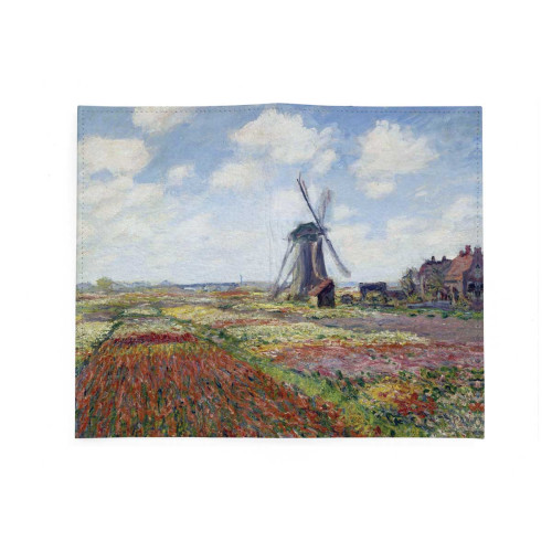 Портмоне PRS3 «Claude Monet Tulip Field and windmill»