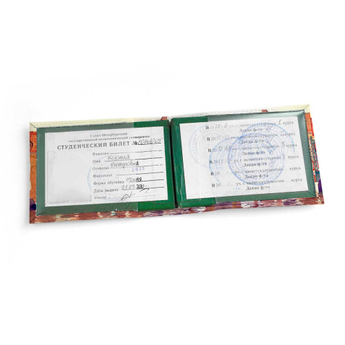 Обложка для студенческого билет STD1 «The city watercolor»