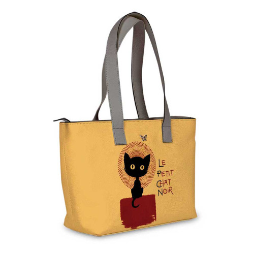Сумка тоут, BAG2 «Small black cat»