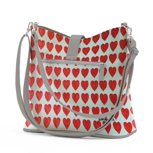 Сумка на плечо BG12 «Сердечки»