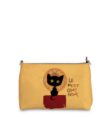 Сумка шолдер, BAG3 «Small black cat»