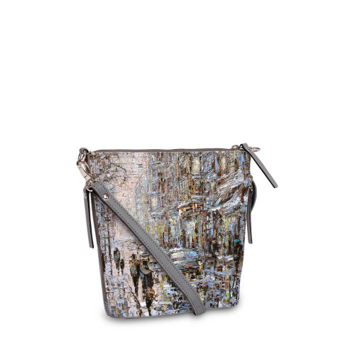 Сумка кросс-боди BAG8 «Ранний вечер на петербургской улице»