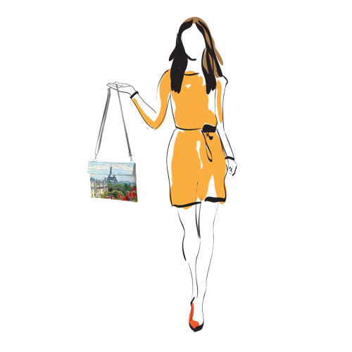 Клатч, кросс-боди KHL4 «Eiffel tower»