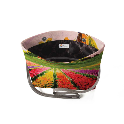 Клатч, кросс-боди KHL4 «Поля тюльпанов Голландия»